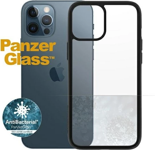 Prozoren zaščitni ovitek ClearCase, PanzerGlass za iPhone 12 Pro Max, črn okvir