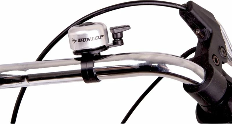 Klasika kolesni zvonec Dunlop, srebrno/siv