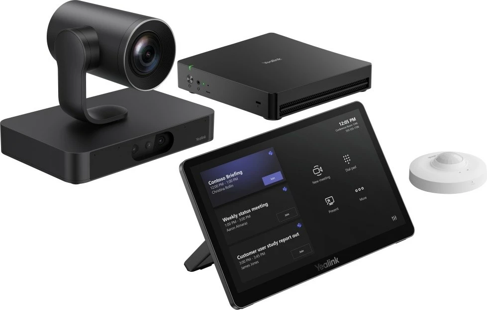 Set za videokonference za Microsoft Teams Rooms s SmartVision 80, MCore 4 (Intel Core Ultra 5), MTouch Plus 11,6", RoomSensor, črn/bel — Yealink MVC S80-C5U-000 1109944