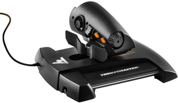 Throttle za igre Thrustmaster AddOn TWCS, z žico, za PC, črn