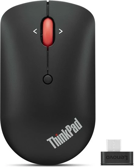Kompaktna brezžična miška USB-C Lenovo ThinkPad 4Y51D20848, črno-rdeča