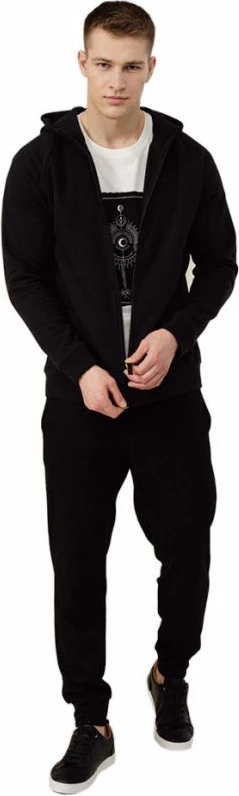 Duks s kapuco Outhorn HOL22 BLM618 20S, črn, moški