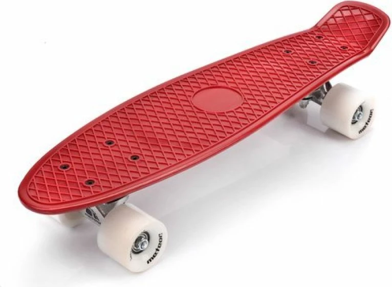Plastičen skateboard Meteor, rdeč