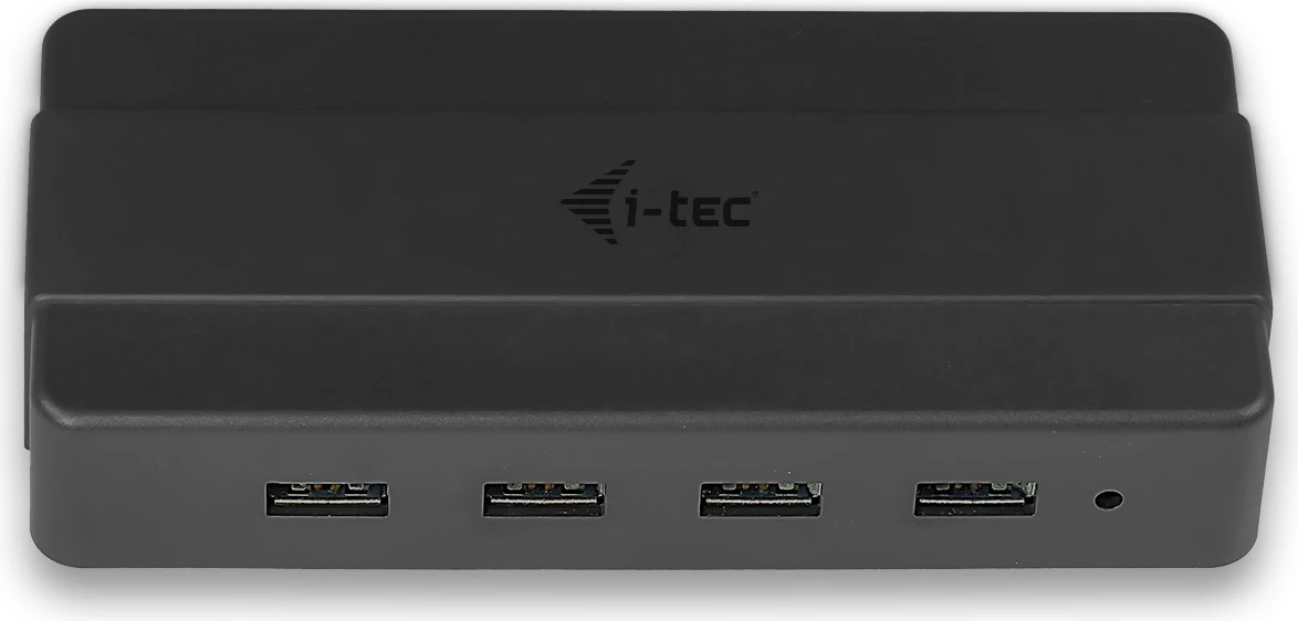 USB razdelilec 4-porte, USB 3.0, z napajalnim adapterjem, črn I-Tec