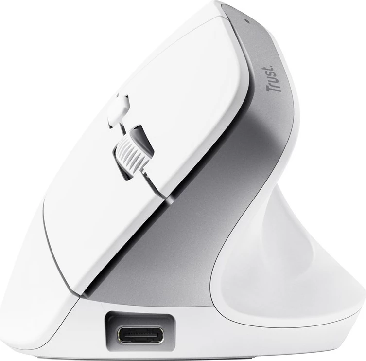 Brezžična optična miška Trust Bayo+, 2400 DPI, bela