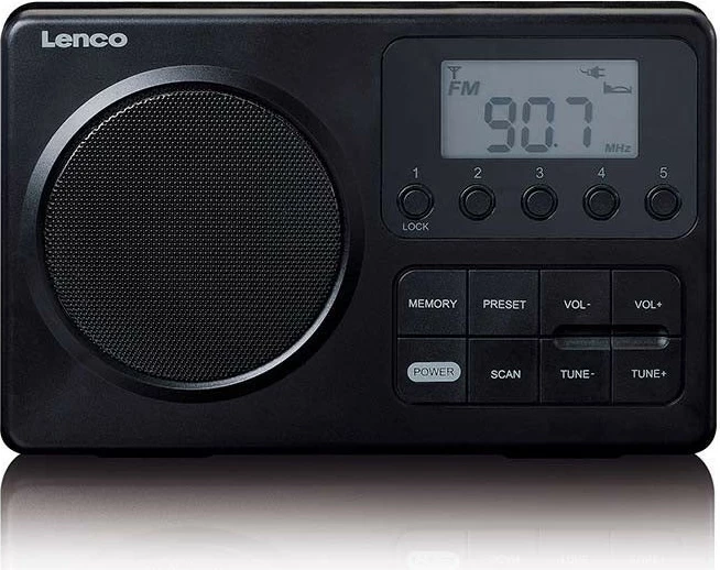 Prenosni radio Lenco MPR-035BK, FM, črn