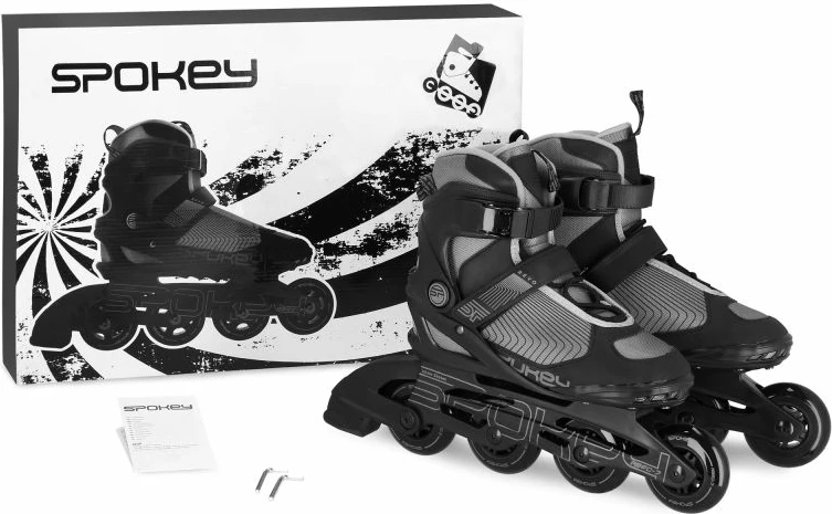 Rekreativni role za ženske in otroke Spokey Revo, črno-sive