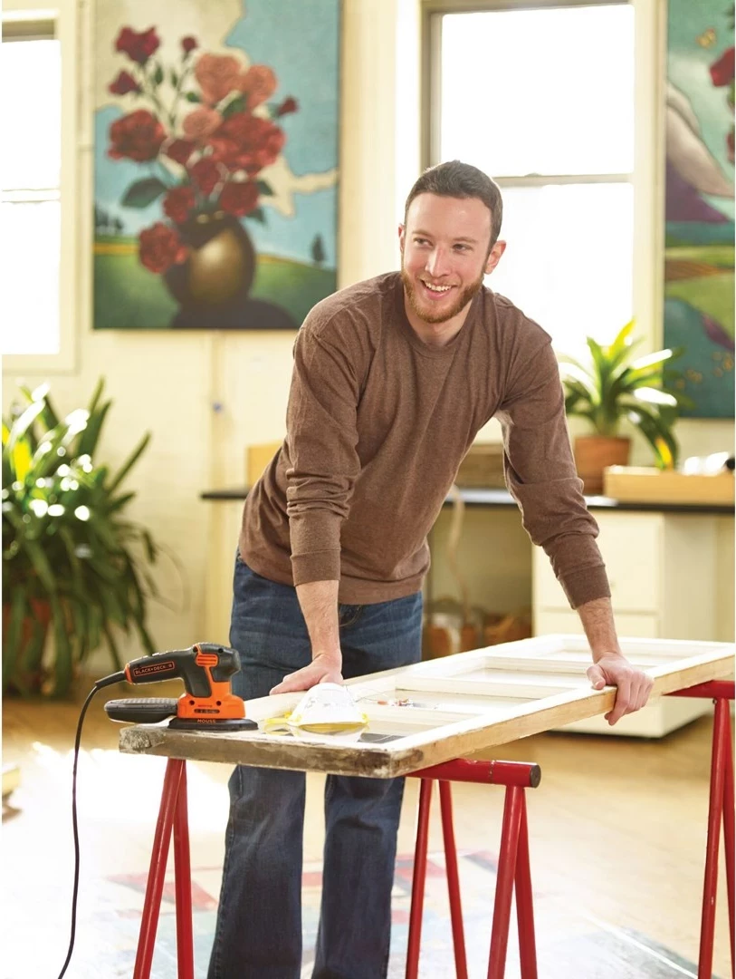 Likalnik/brušenje površin 120 W, orbični premer 2 mm, črno/oranžen – BLACK+DECKER KA2500K-QS Mouse