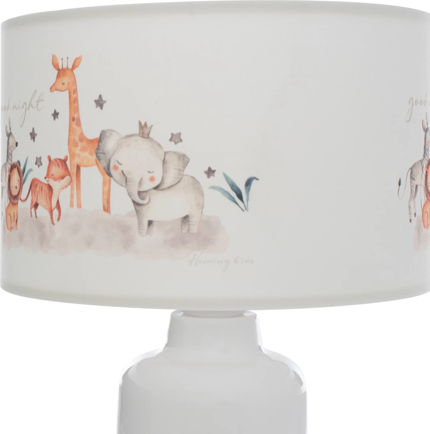 Namizna svetilka za otroško sobo iz blaga cilindrična 'kapa' Φ24x32H