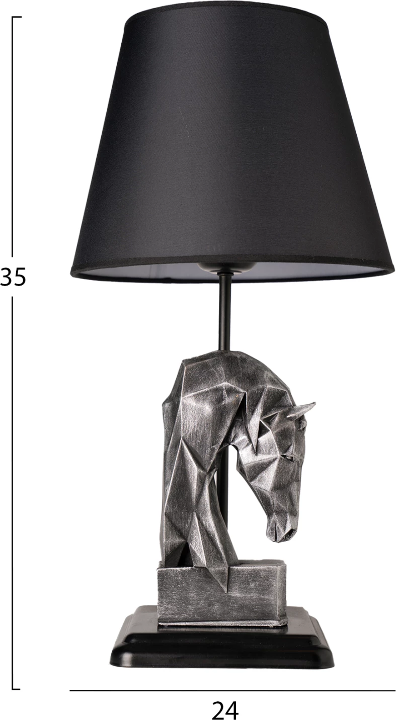 Namizna svetilka srebrna FH7474.02 24x35 cm