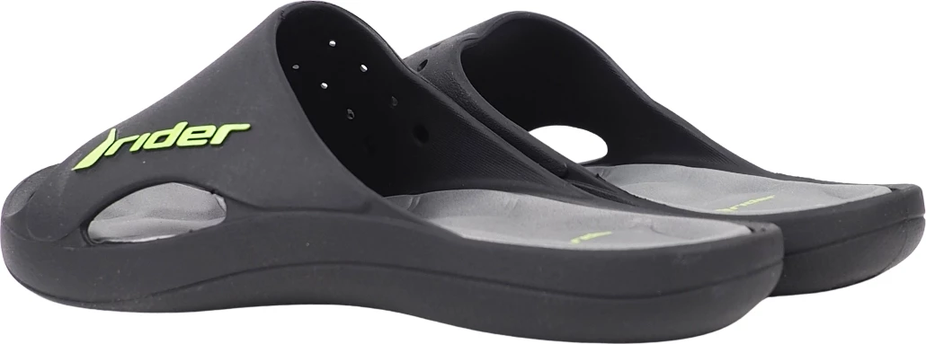 Natikače za moške Rider, črno-sivo-zelene