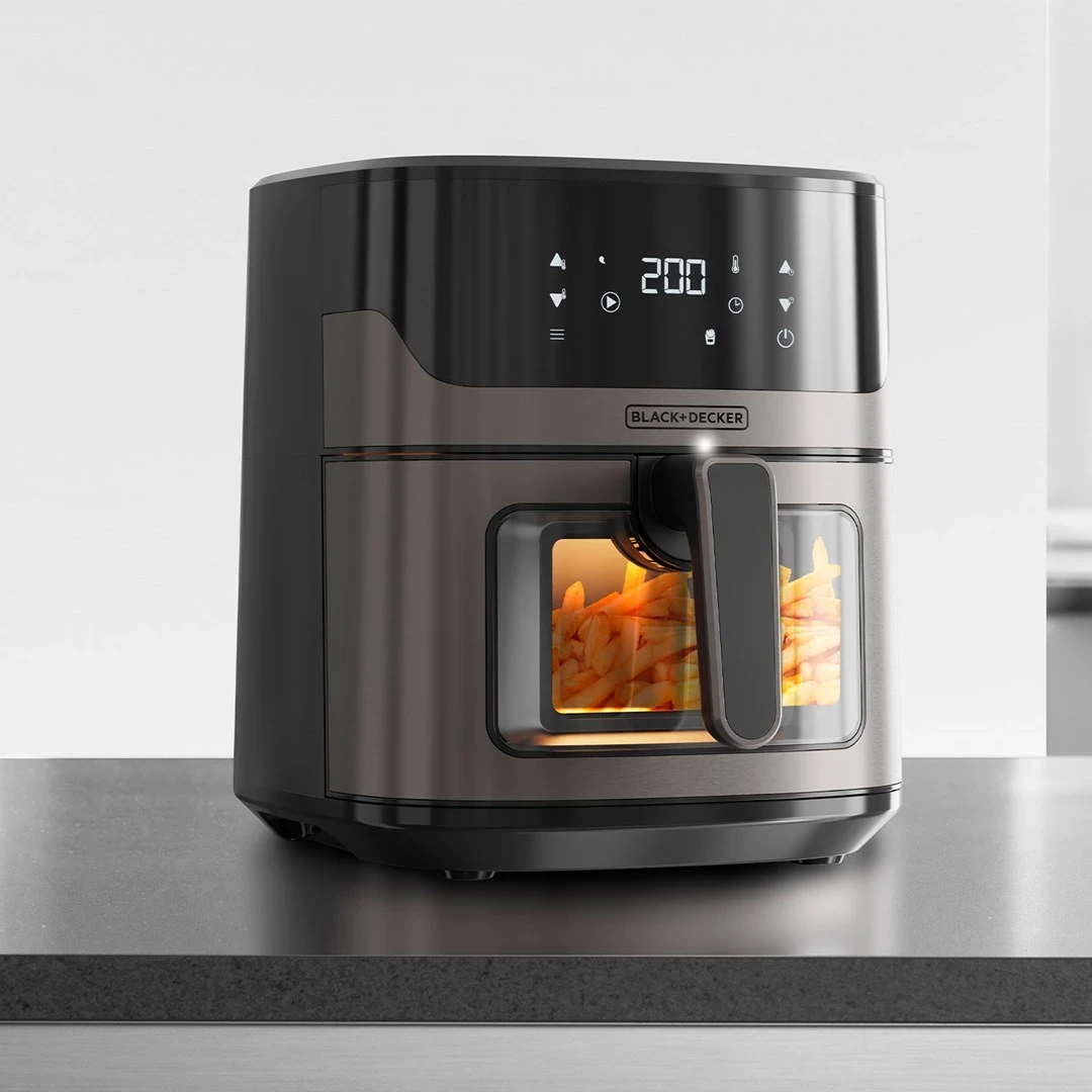 Globoko cvrtnik, Black+Decker BXAF6500E, srebrne barve