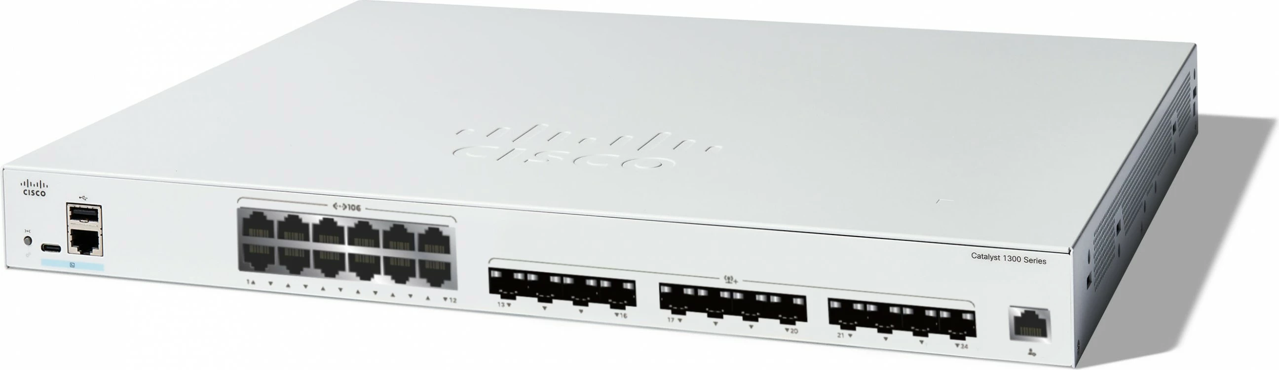 Switch Cisco Catalyst 1300, 12 vrat 10GE, bel