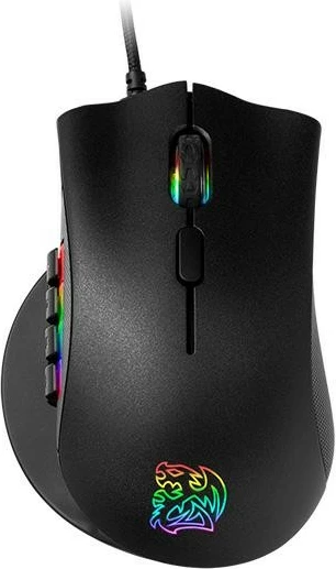 Gaming miška NEMESIS SWITCH Optical RGB Thermaltake, 12 gumbov, z žico, črna