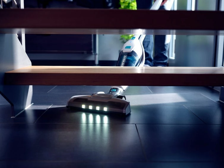 Brezžični sesalnik 2-v-1, 35 min, bel/moder LEIFHEIT Rotaro PowerVac 11927