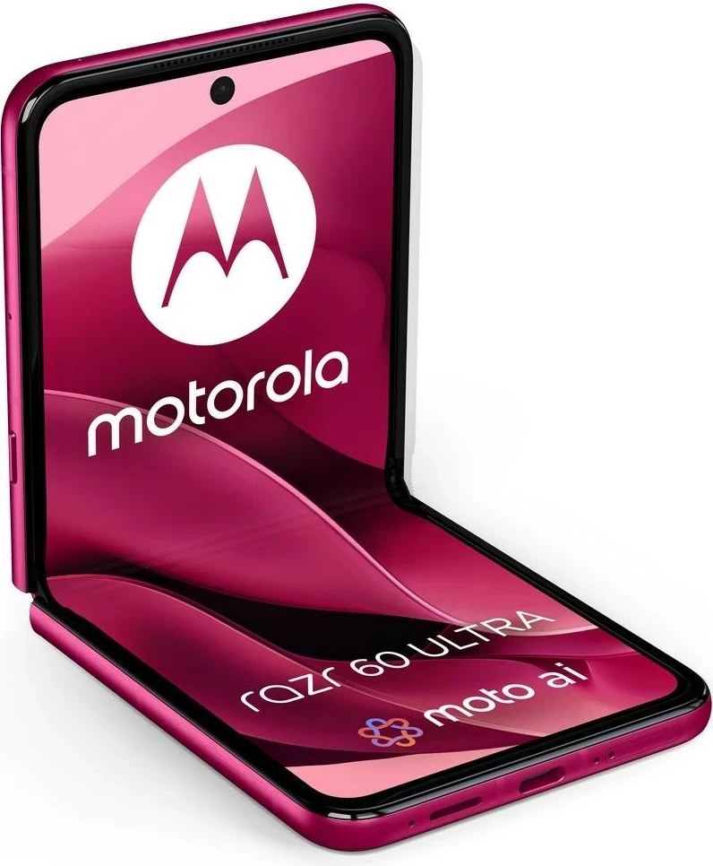 Pametni telefon z zložljivim zaslonom Motorola razr 60 Ultra 16/512GB, Cabaret rožnat