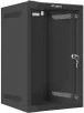 Stenski kabinet za montažo 10", 9U, 280x310, črn Lanberg