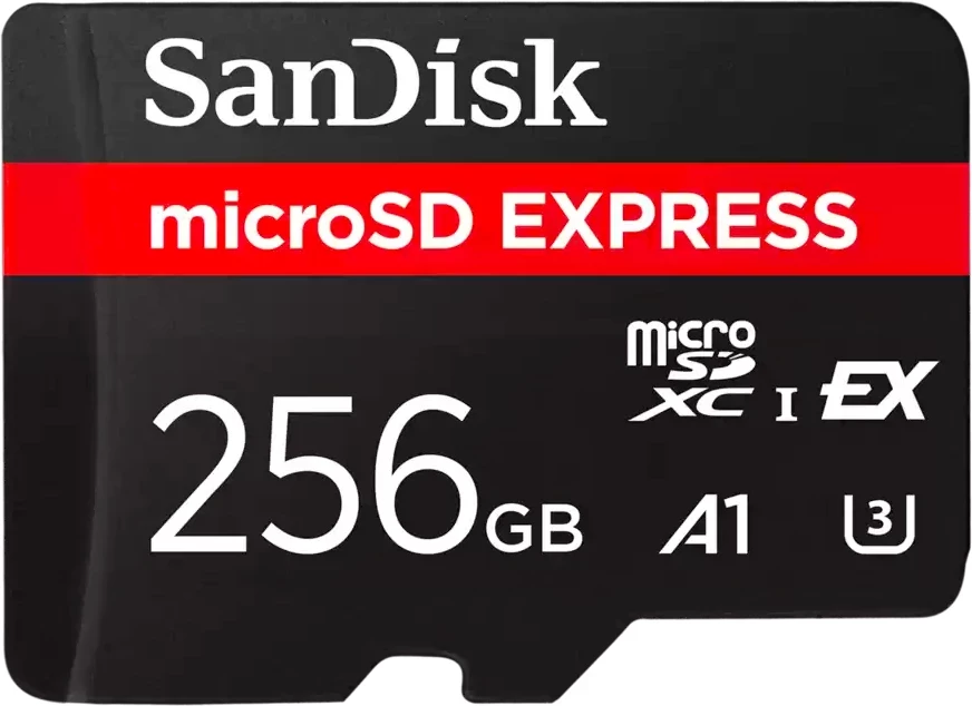 microSD Express 256GB, Sandisk, A1 UHS-I UHS-II, črna