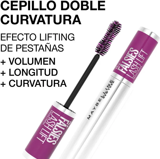 Maskara za dvig in volumen, pralna Maybelline The Falsies Lash Lift 01 črna
