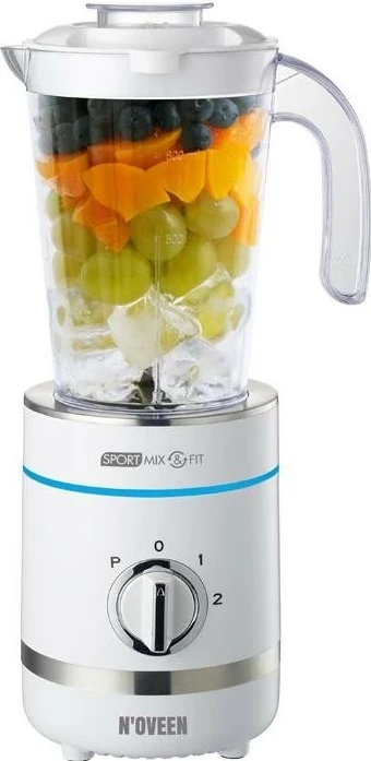 Prenosni blender za športne napitke N'OVEEN Sport Mix & Fit SB2100, 500 W, 0,8 l, beli