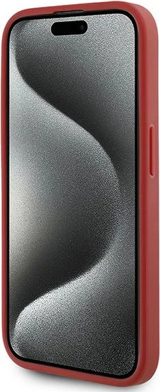 Diagonalno prešit ovitek za iPhone 15 Pro Max, Karl Lagerfeld, rdeč