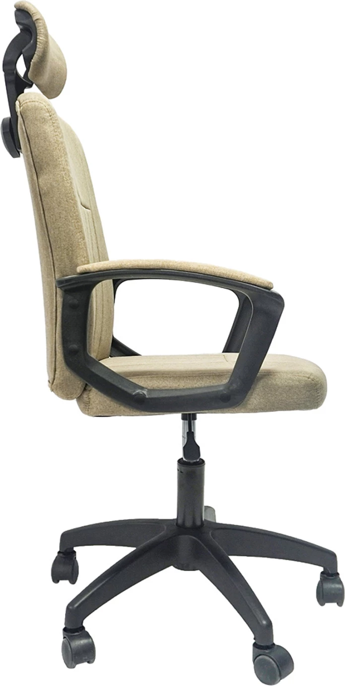 Pisarniški stol NIMBLE FH1199.13 iz tkanine v barvi kaki - črn najlonski okvir in podstavek 51x61x130H cm