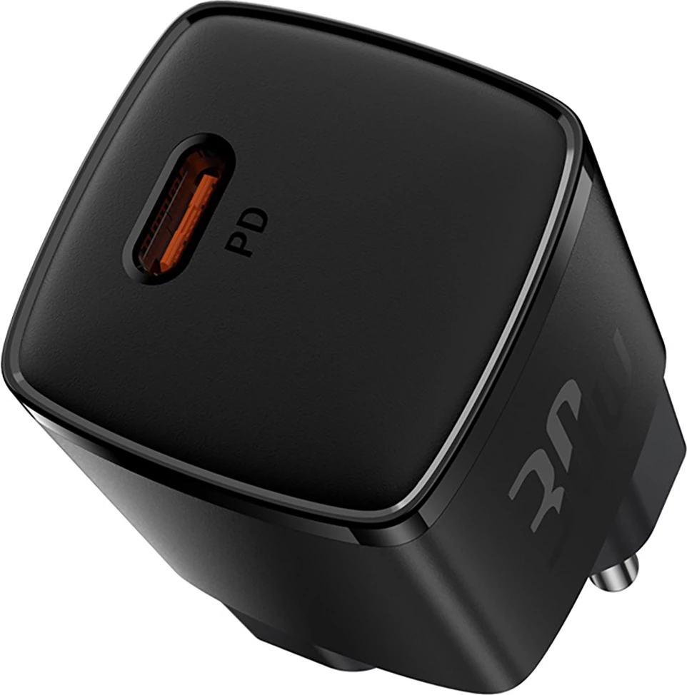 Kompakten stenski polnilec Baseus Cube Pro 30W, USB-C, črn