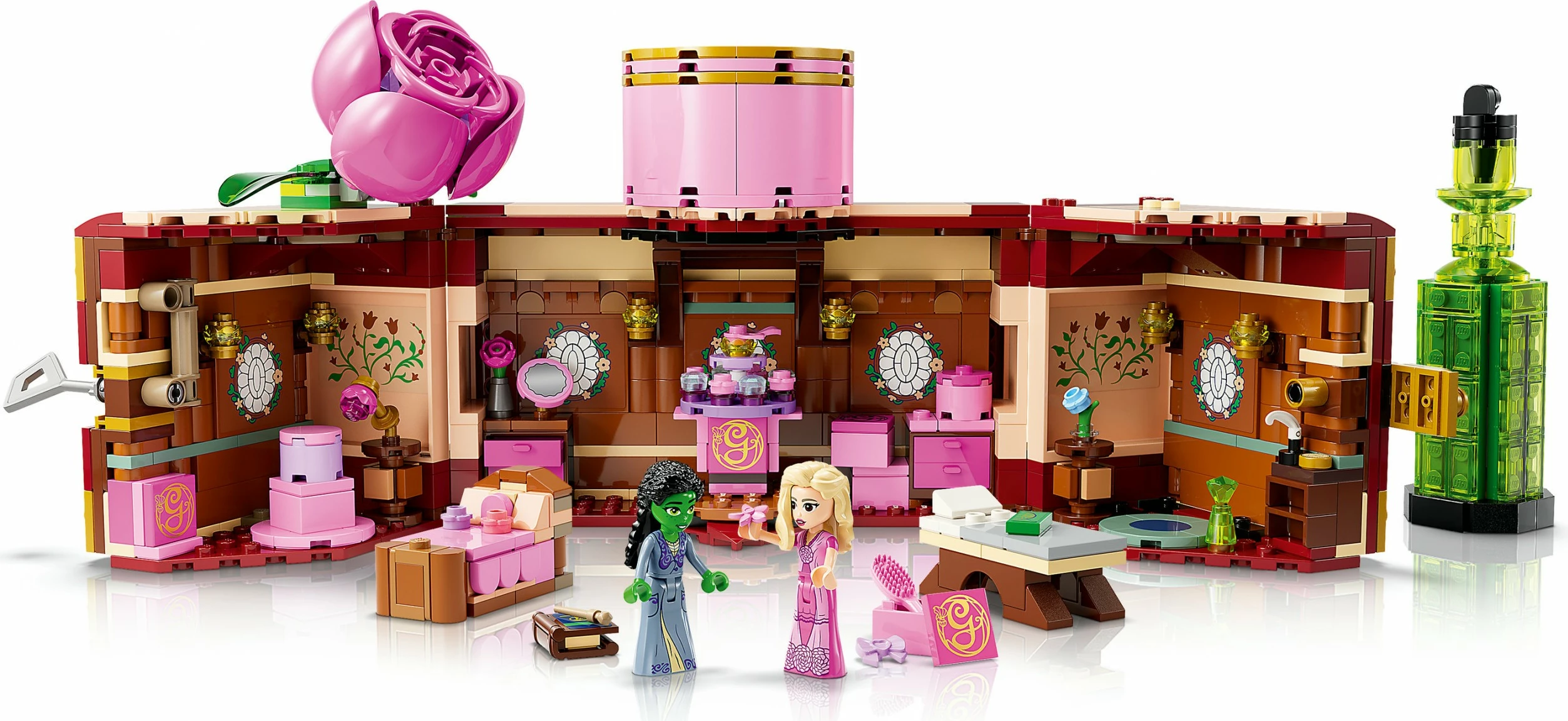 Set za sestavljanje Wicked 75683, Glinda in Elphaba, večbarven