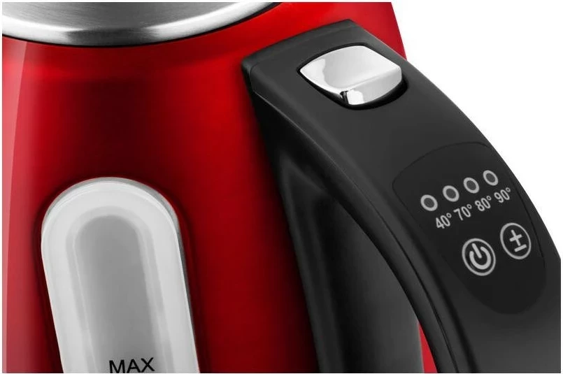 Električni čajnik 1,7 L, rdeč, ETA Ela Digi 9598900