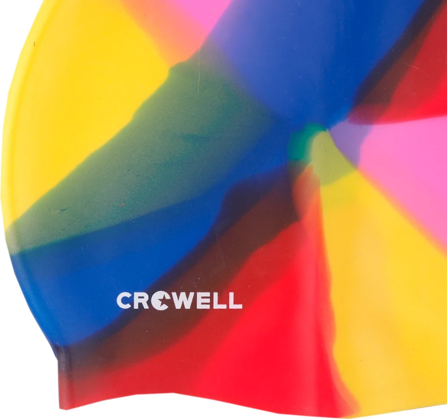 Plavalna kapa iz silikona, Crowell unisex, večbarvna Plavalna kapa iz silikona, Crowell unisex, večbarvna