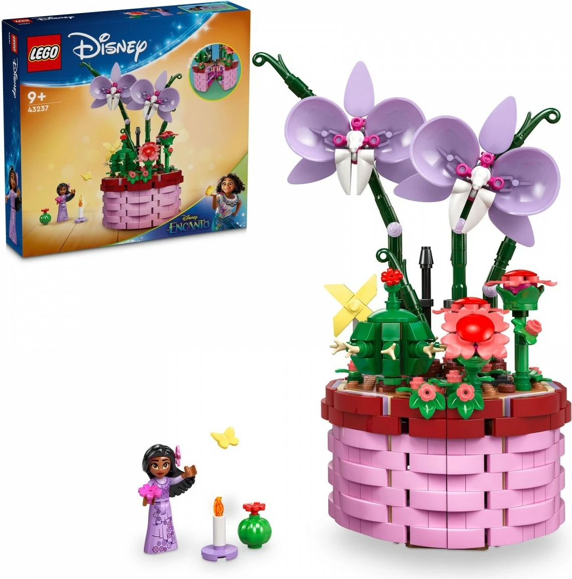 Gradbeni set Encanto Isabeli Flowerpot, LEGO 43237, 641 kosov, za otroke, plastika