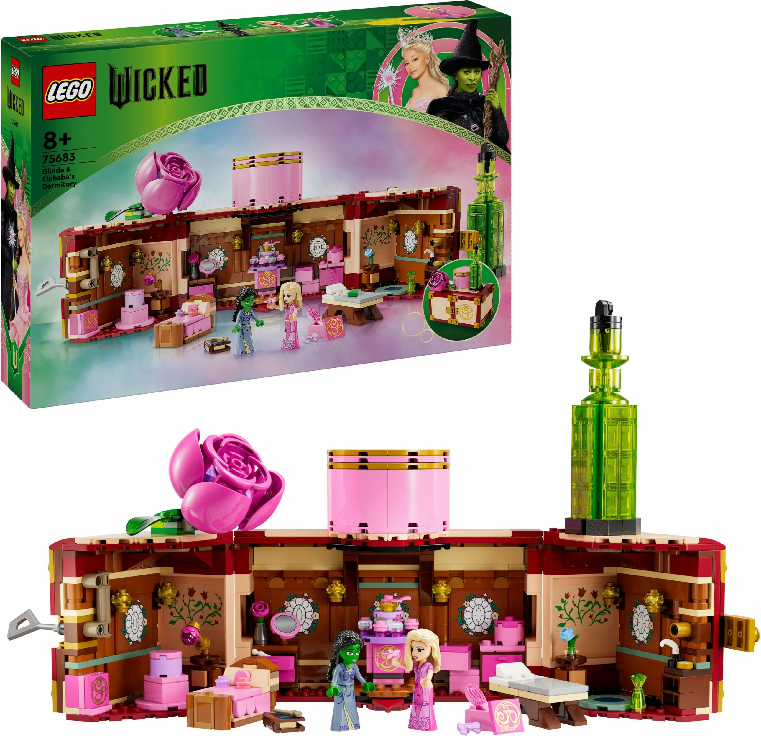 Set za sestavljanje Wicked 75683, Glinda in Elphaba, večbarven