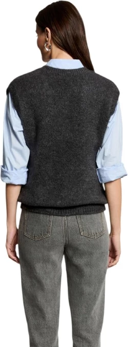 Jopica brez rokavov z V-izrezom Morgan De Toi, siva