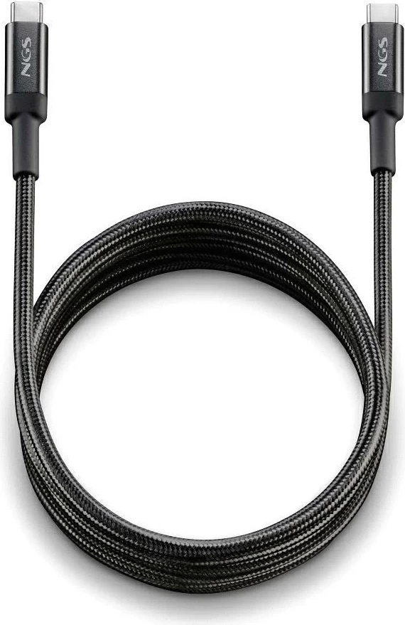 Hitro polnjenje 65W, 2 m, črn - NGS USB-C kabel