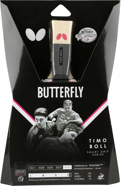 Raketa za namizni tenis Timo Boll SG99 85032, Butterfly, za ženske