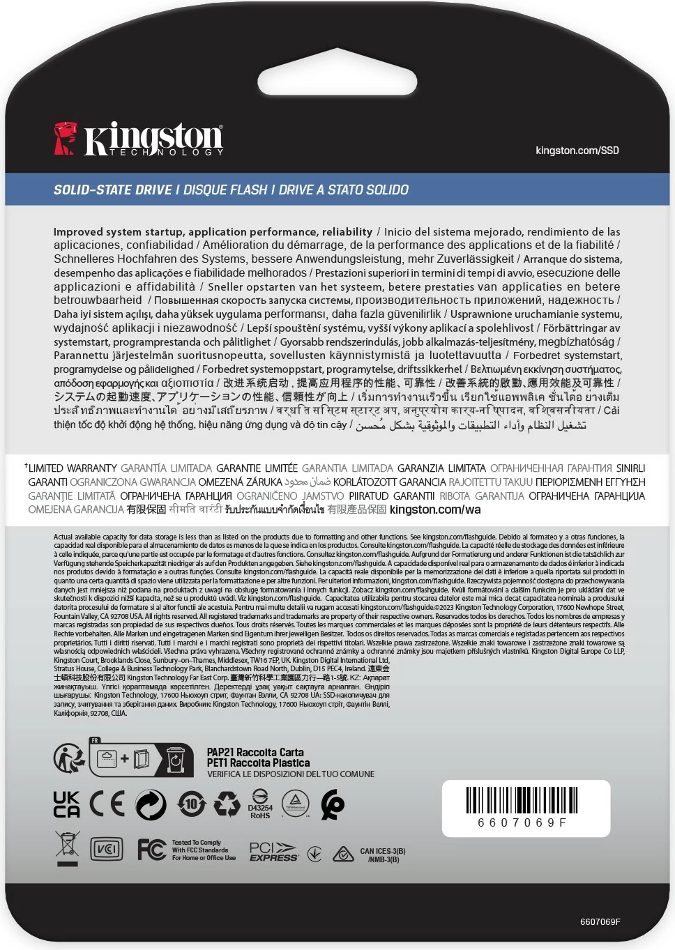 SSD PCIe 4.0 M.2 960 GB, Kingston DC2000B, črn