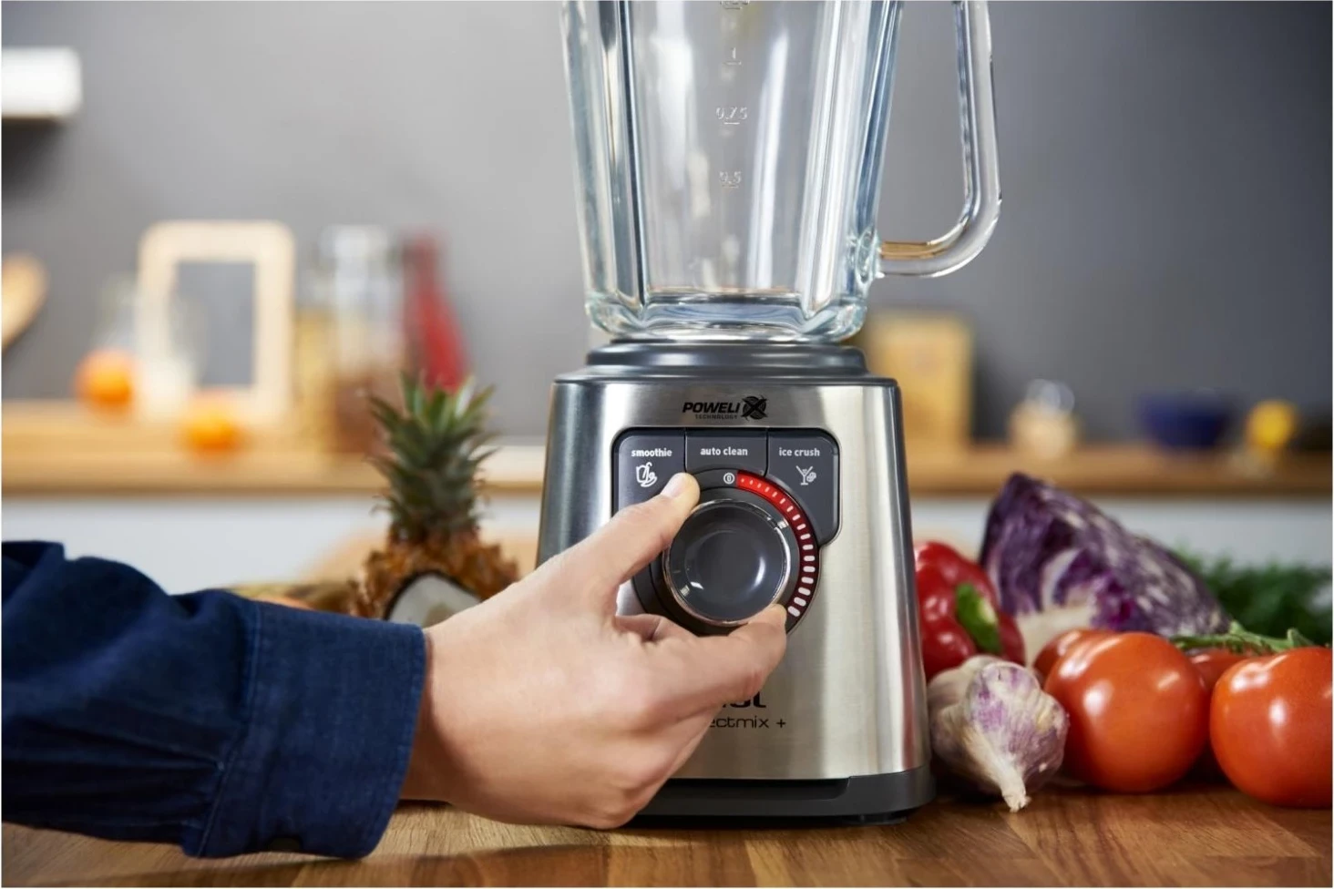 Blender Perfect Mix+ BL811D38, 1,5 L, 1200 W, srebrn (Tefal)