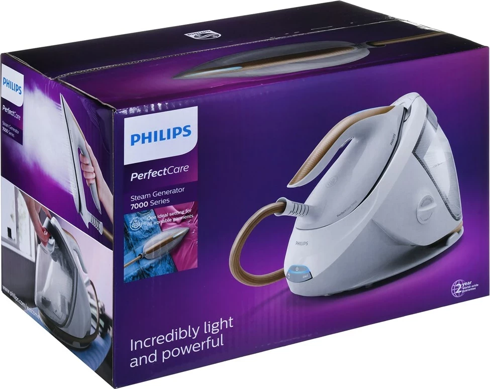 Parna likalna postaja Philips 7000 series PSG7040/10, 2100 W, 1,8 L, bela/ zlata