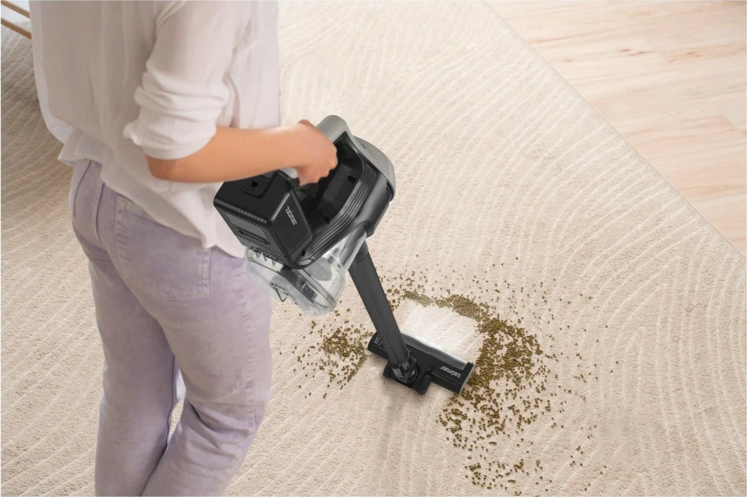 Pokončen sesalnik Zelmer ZSVC510D, 22 V, črno-peščena