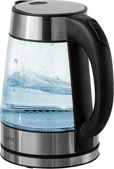 Električni čajnik Essential Glass, Lafe, 1,7 L, steklo, srebrn