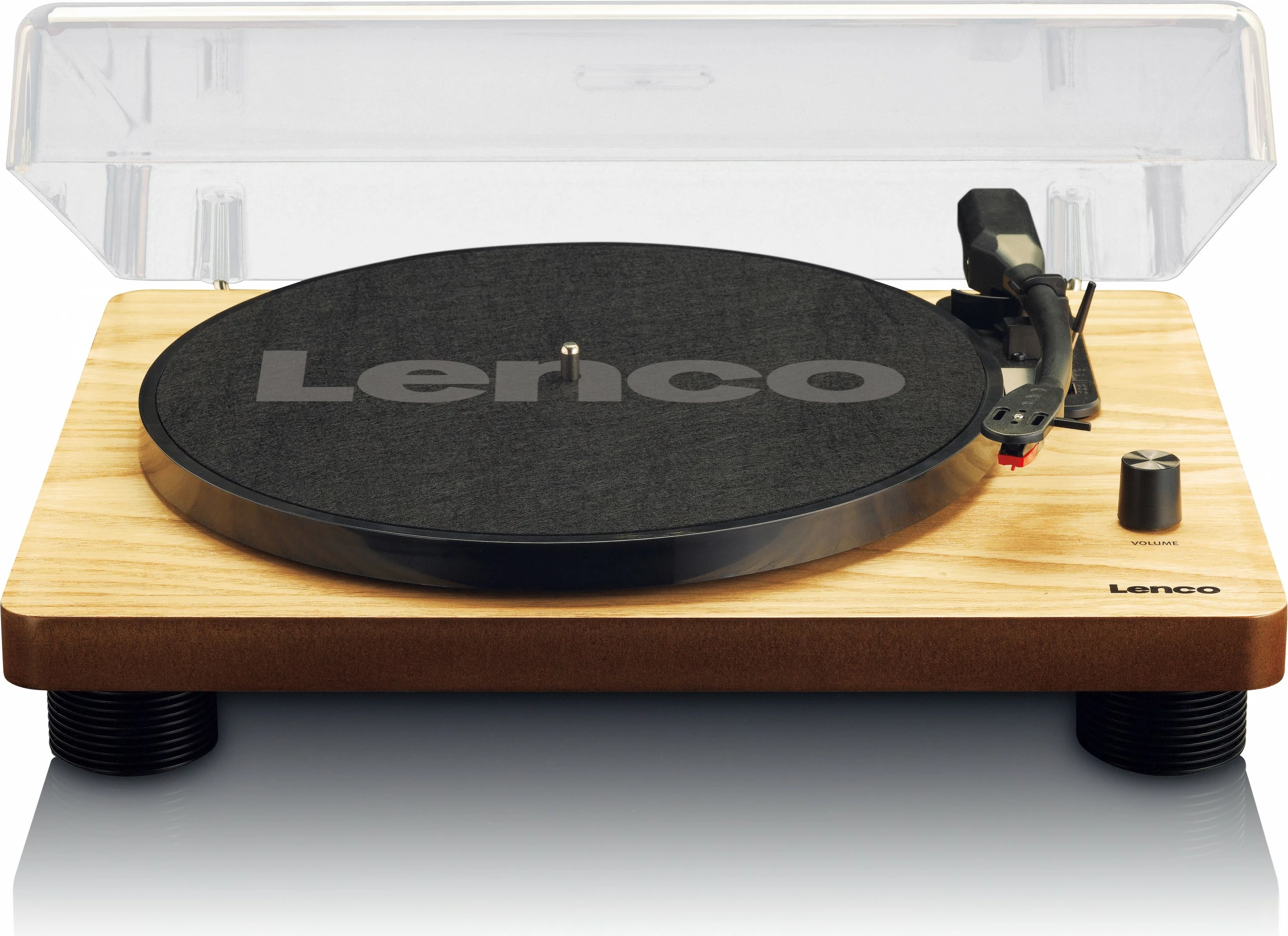 Gramofon, Lenco LS-50, USB, z vgrajenima zvočnikoma, lesena barva