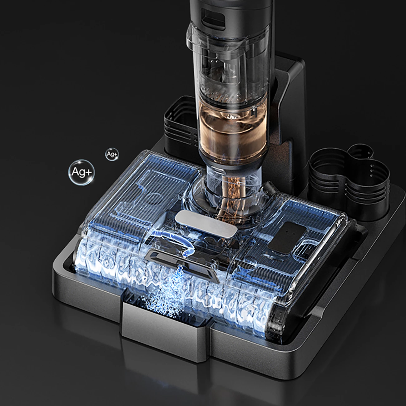 Sesalnik brez kabla 3-v-1, 400 W, 4000 mAh, 0,6 L, srebrno/siv JIMMY PW11