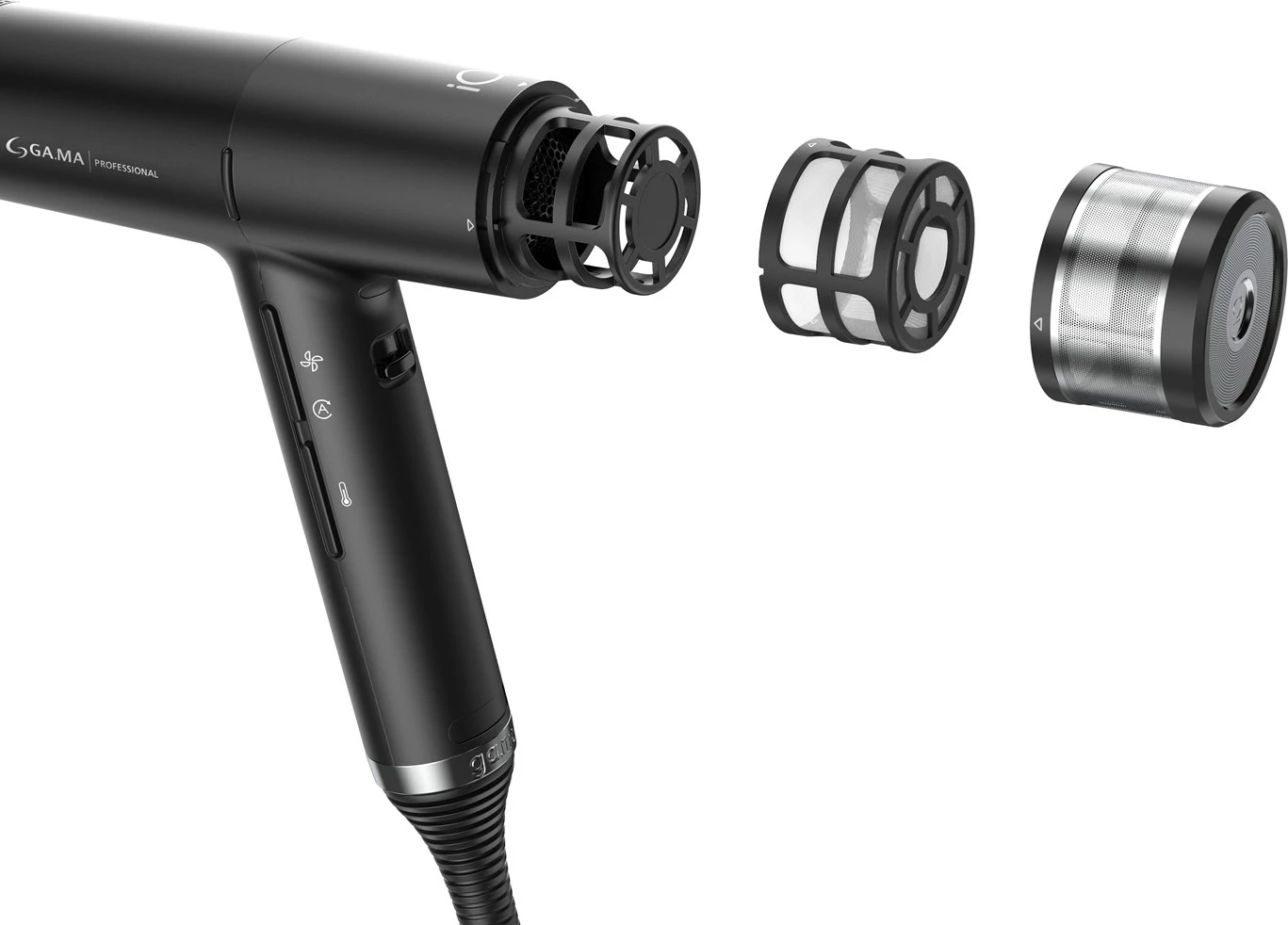 Tharja in stiliranje las GA.MA PH6080.BK IQ3 Perfetto, 1600 W, črn