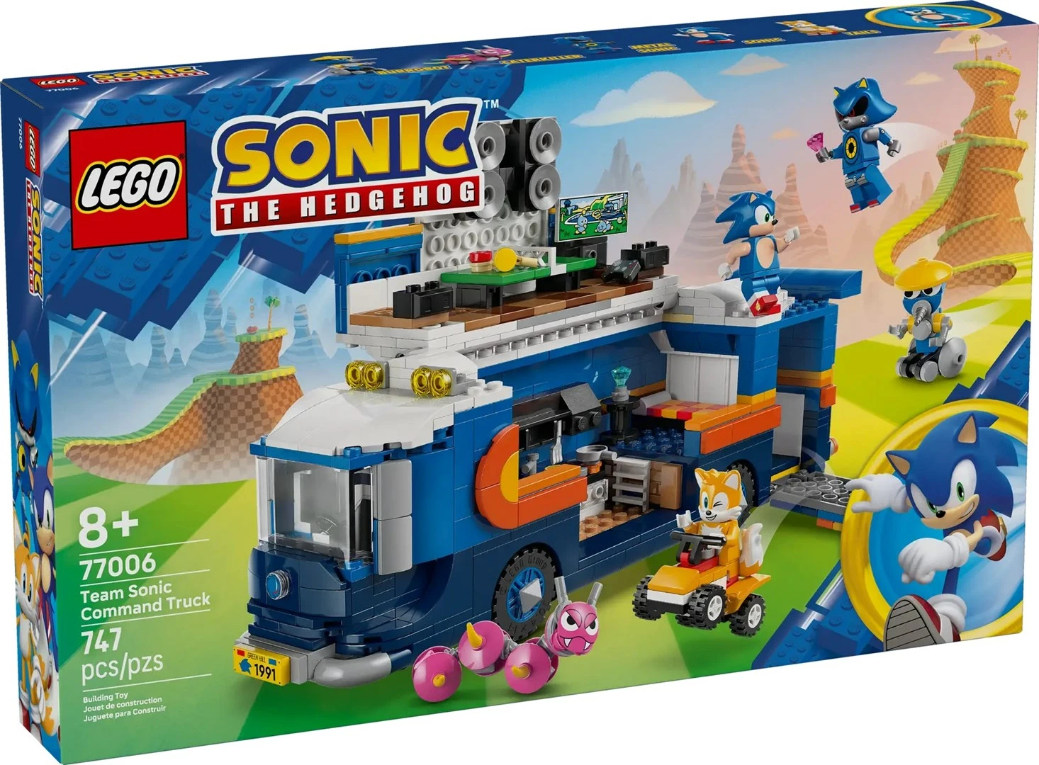 Set komandni tovornjak Team Sonic LEGO Sonic the Hedgehog 77006, 747 kosov