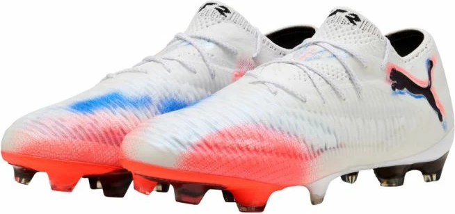 Superge za nogomet, bele-oranžne, Puma Future 8 Ultimate Low FG za moške