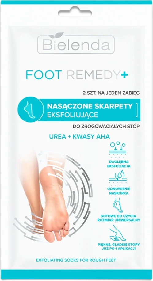 Eksfoliacijske nogavice za stopala, Bielenda Foot Remedy, za ženske, 2 kosa