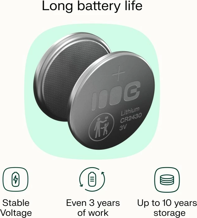 Gumbna baterija Green Cell CR2430 X5, 290 mAh, 3 V, litijeva, pakiranje 5 kosov