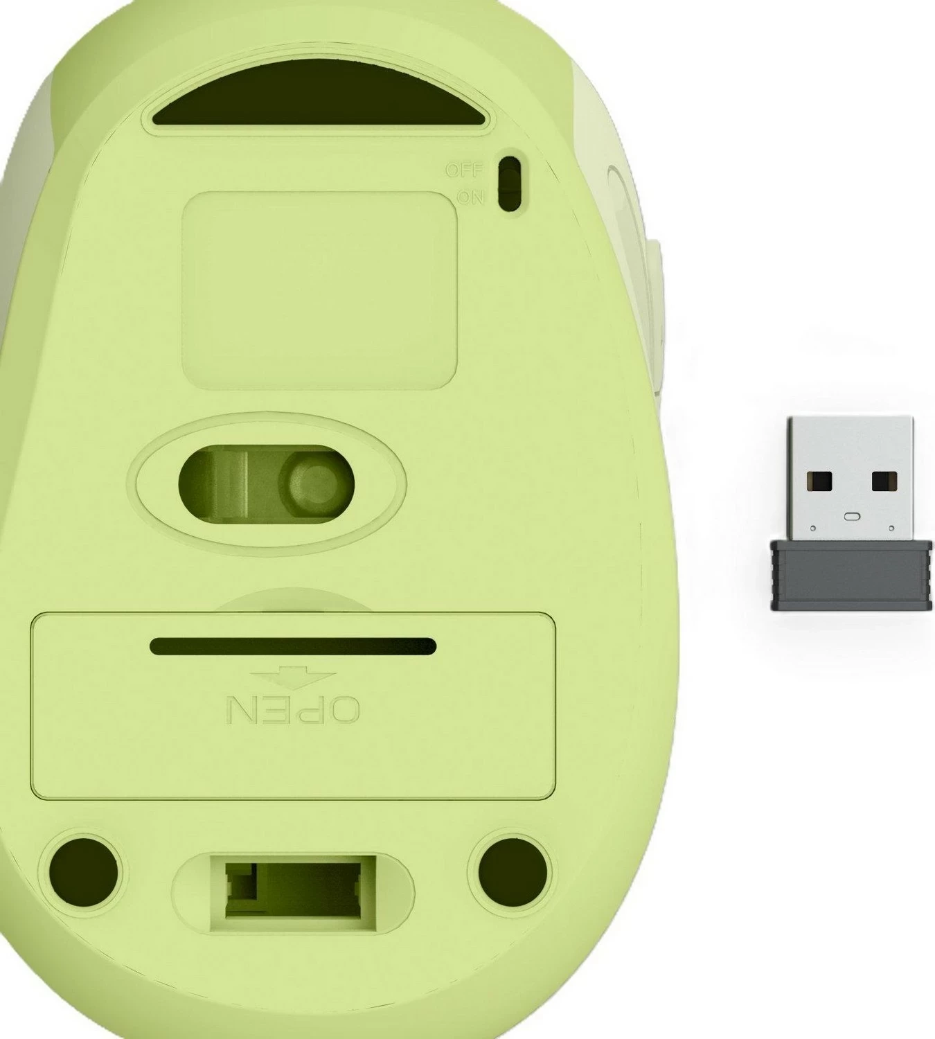 Brezžična miška, 1600 DPI, 6 gumbov, zelena Hama WM-400