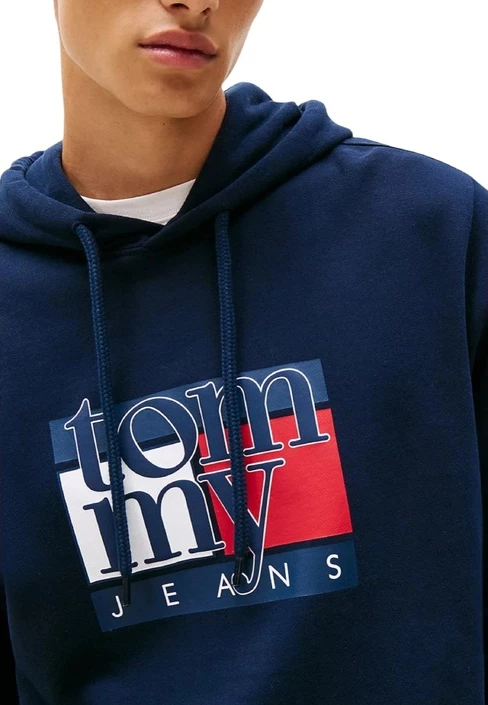 Pulover za moške Tommy Hilfiger Jeans, moder
