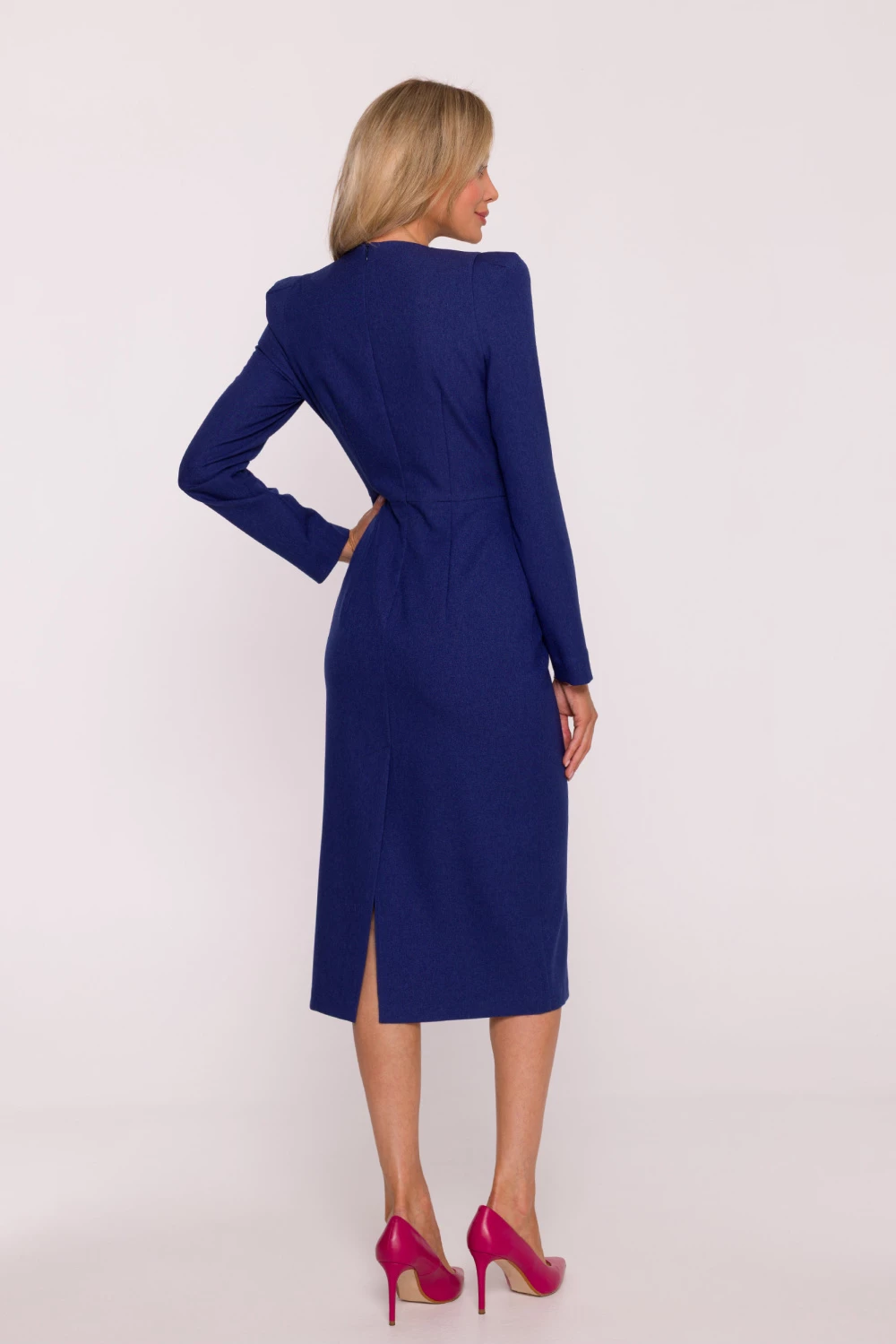 Obleka model 217287 Stylove, ženska, modra